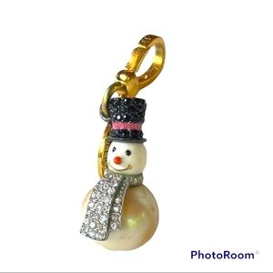 Juicy Couture Pearl and crystal Snowman Charm Limited Edition 2007